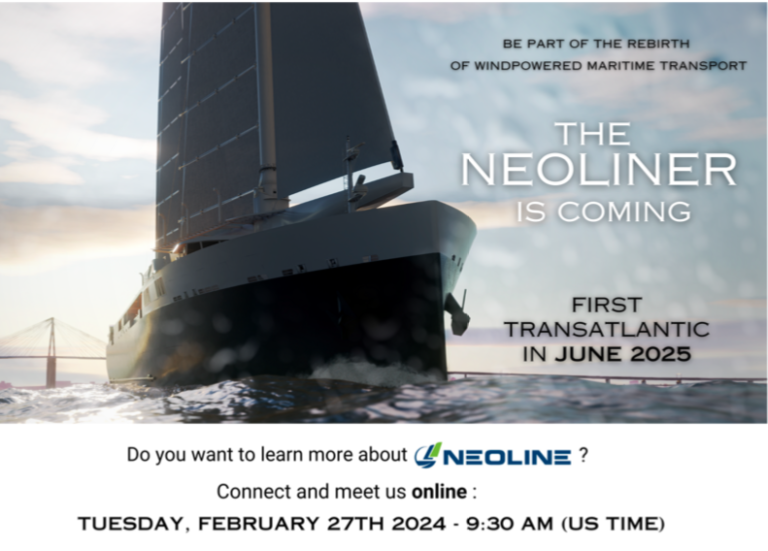 Neoline, low emission shipping solution Made in France